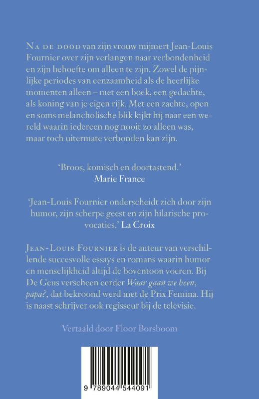 Achterkant van Ik ben niet de enige die alleen is
