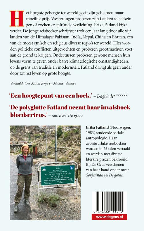 Achterkant van Op grote hoogte