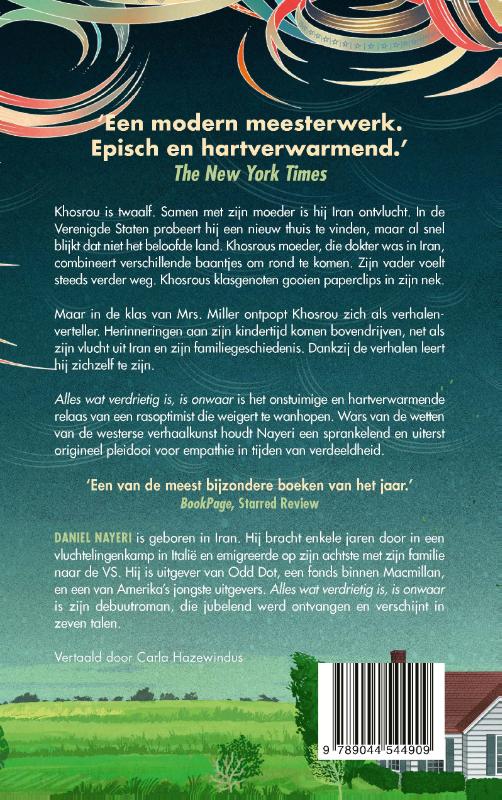 Achterkant van Alles wat verdrietig is, is onwaar