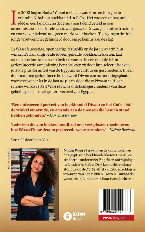 Achterkant van Mijn boekhandel in Caïro