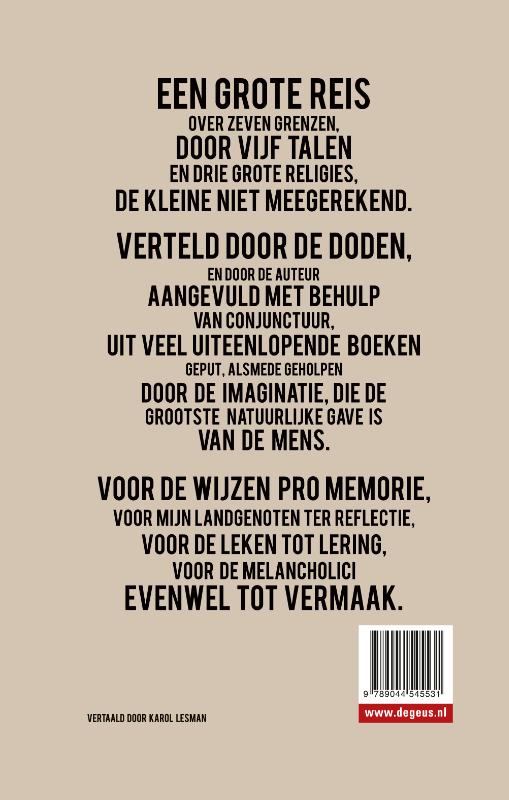 Achterkant van De jacobsboeken