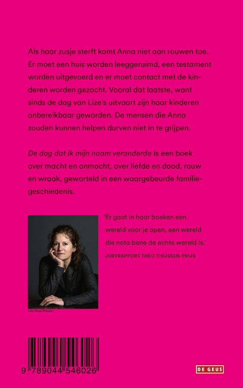 Achterkant van De dag dat ik mijn naam veranderde