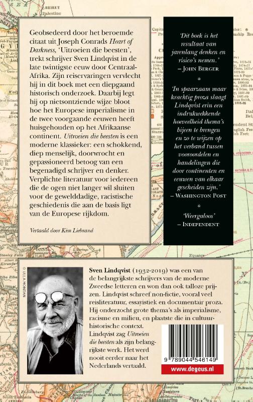 Achterkant van Uitroeien die beesten