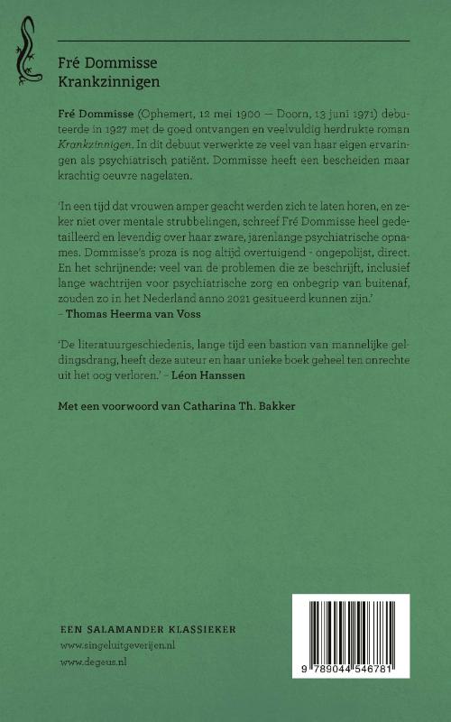 Achterkant van Krankzinnigen
