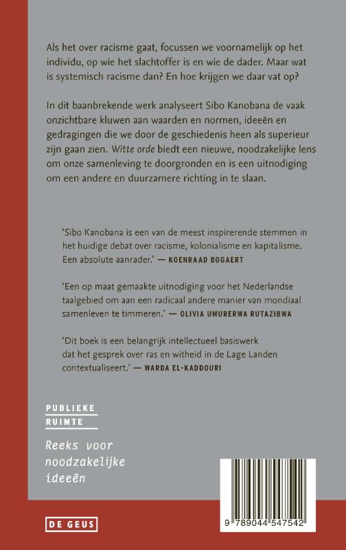 Achterkant van Witte orde