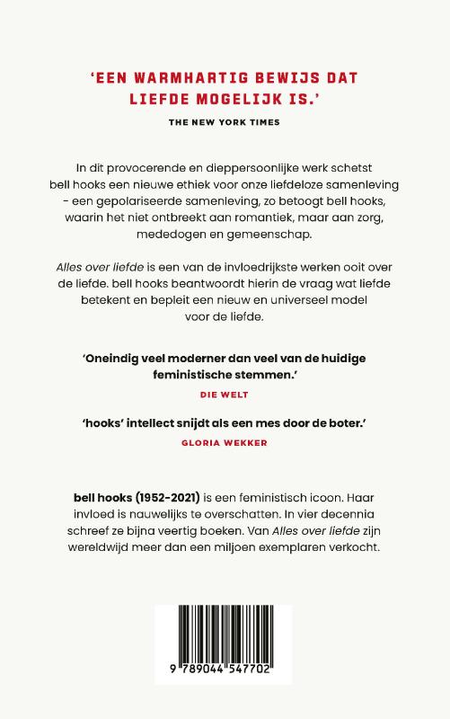 Achterkant van Alles over liefde