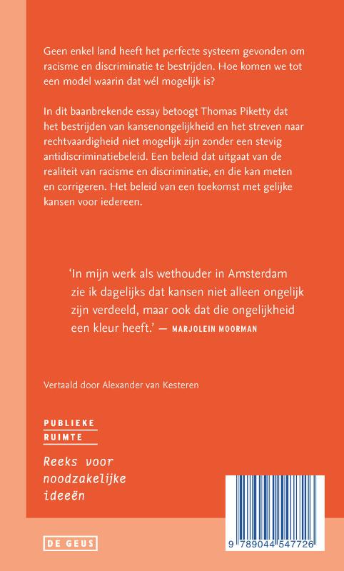 Achterkant van Racisme meten, discriminatie bestrijden
