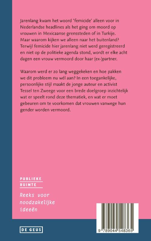 Achterkant van Femicide