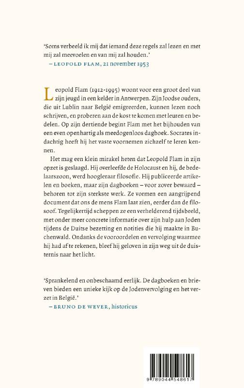 Achterkant van Ik zal alles verdragen, ook mezelf