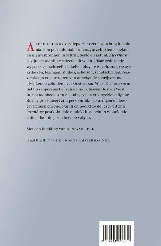 Achterkant van Zwerfpost