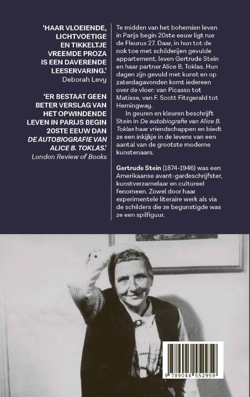 Achterkant van De autobiografie van Alice B. Toklas
