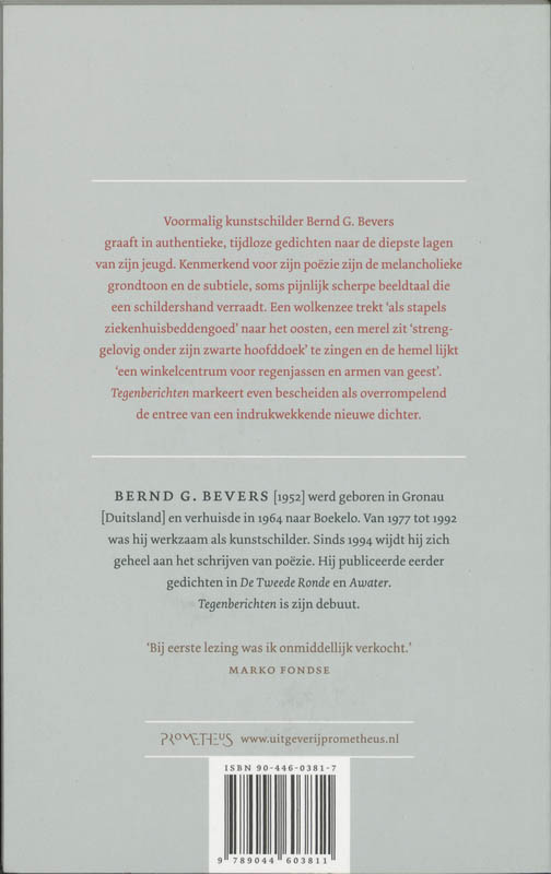 Achterkant van Tegenberichten