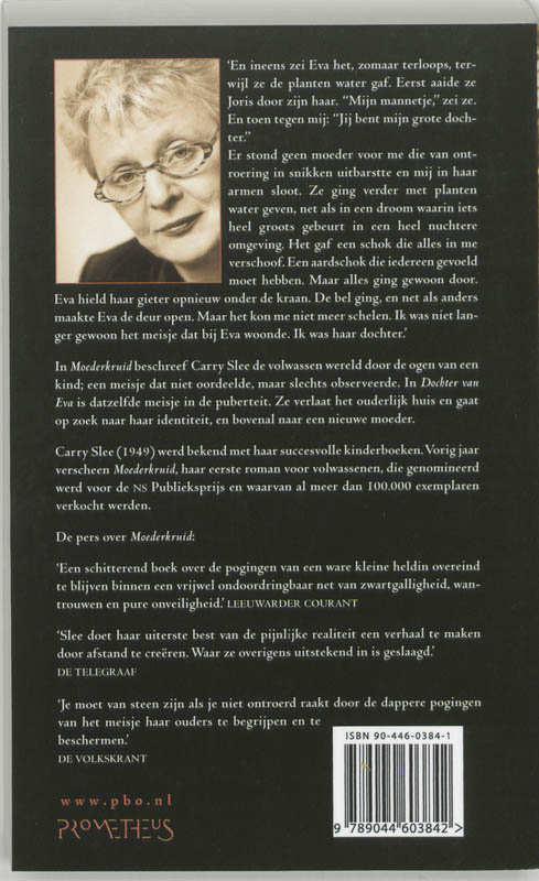Achterkant van Dochter van Eva