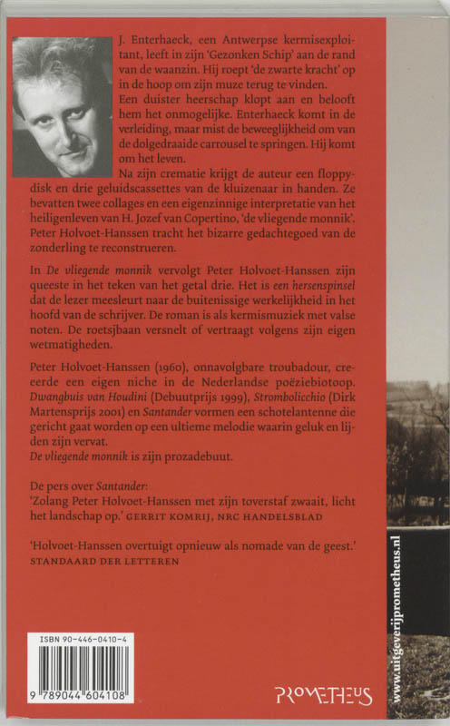 Achterkant van De vliegende monnik