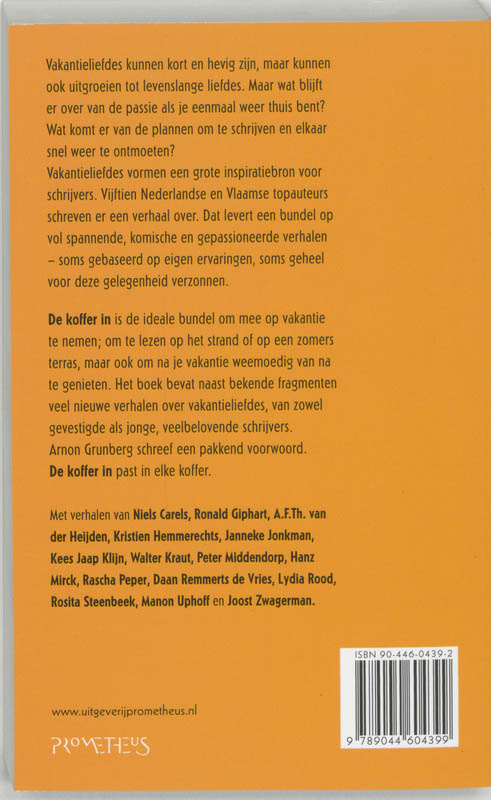 Achterkant van De koffer in