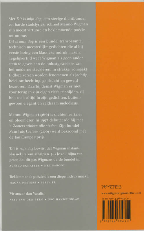Achterkant van Dit is mijn dag