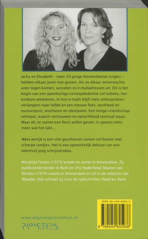 Achterkant van Wees eerlijk