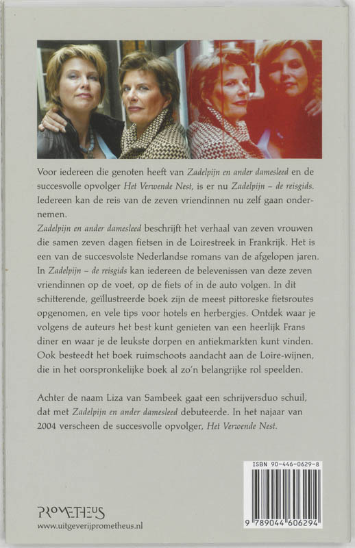Achterkant van Zadelpijn - de reisgids