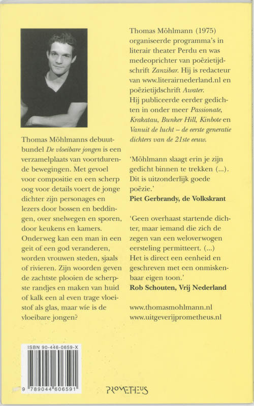 Achterkant van De vloeibare jongen