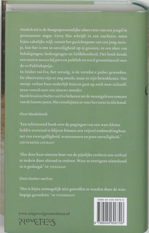 Achterkant van Moederkruid & Dochter van Eva