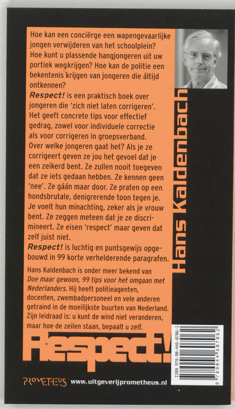 Achterkant van Respect