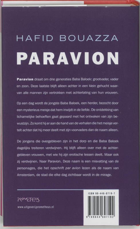 Achterkant van Paravion