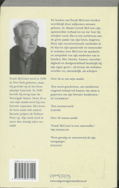Achterkant van Meester!
