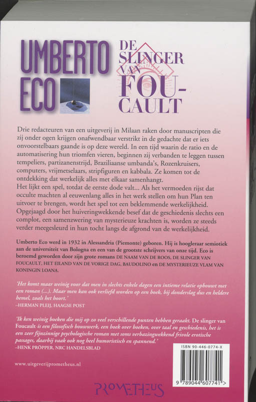 Achterkant van De slinger van Foucault