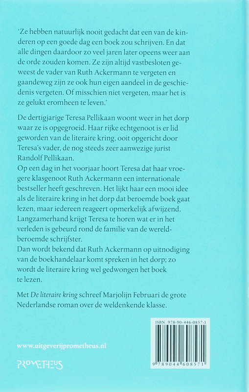 Achterkant van De literaire kring