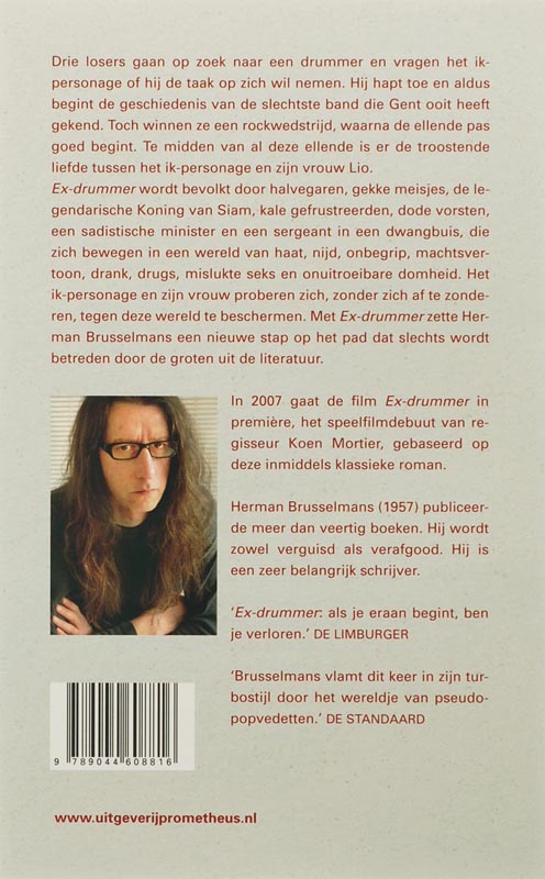 Achterkant van Ex-drummer