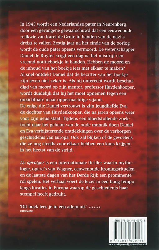 Achterkant van De opvolger