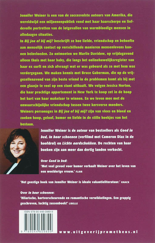 Achterkant van Bij jou of bij mij?