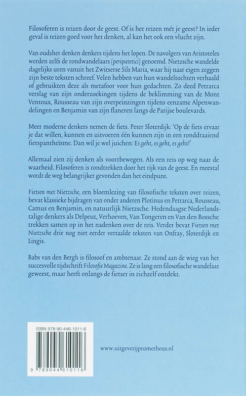 Achterkant van Fietsen met Nietzsche