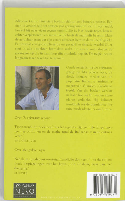 Achterkant van Gerede twijfel
