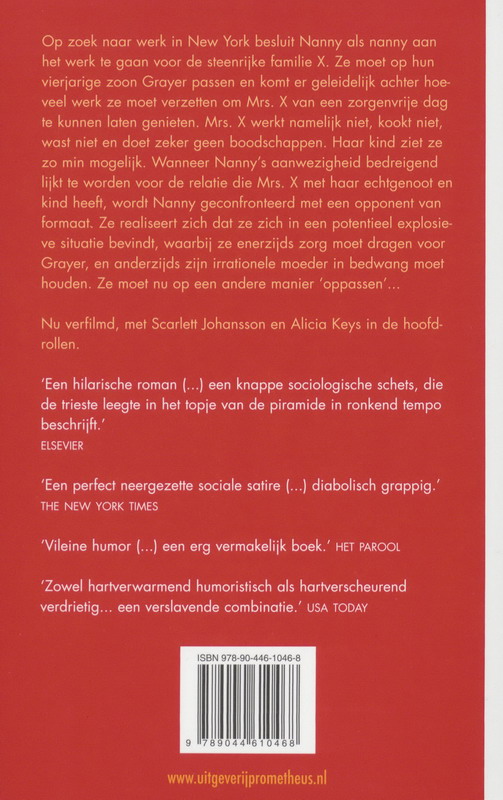 Achterkant van Dagboek van een nanny
