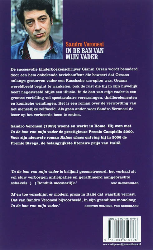 Achterkant van In de ban van mijn vader