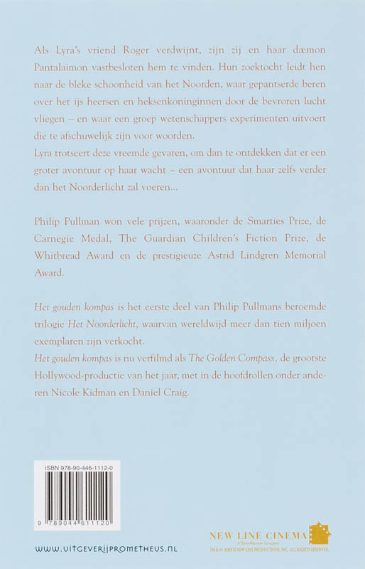 Achterkant van Noorderlicht / Het gouden kompas