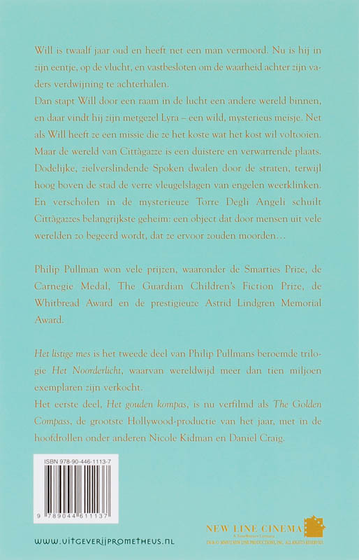 Achterkant van Het listige mes