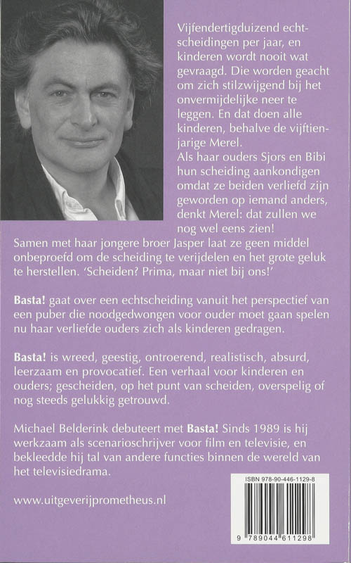 Achterkant van Basta!