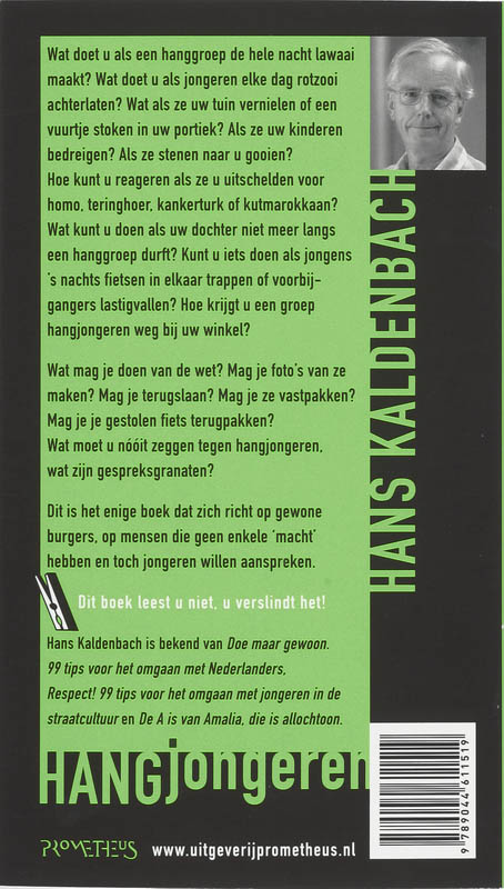 Achterkant van Hangjongeren
