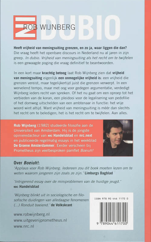 Achterkant van In dubio