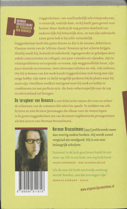 Achterkant van De terugkeer van Bonanza