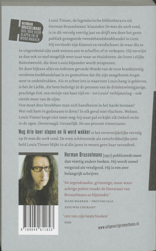 Achterkant van Nog drie keer slapen ik word wakker