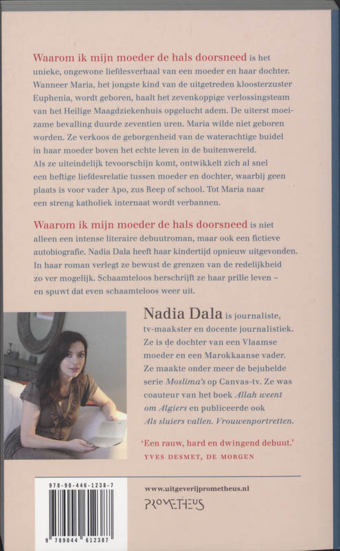 Achterkant van Waarom ik mijn moeder de hals doorsneed