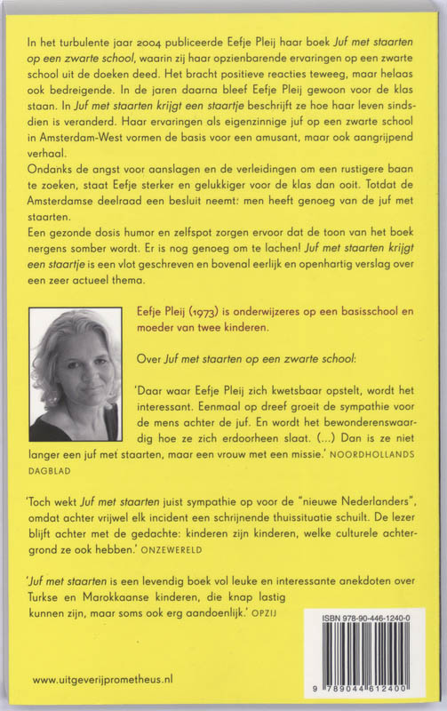 Achterkant van Juf met staarten krijgt een staartje