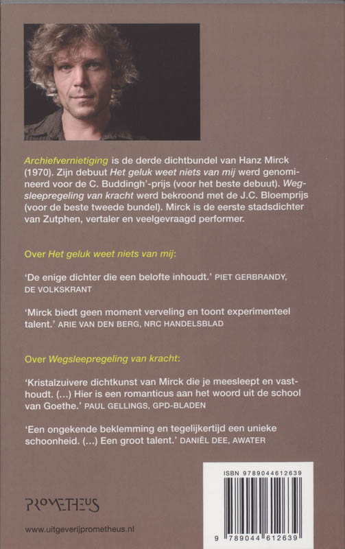 Achterkant van Archiefvernietiging