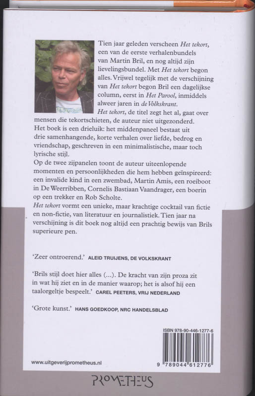 Achterkant van Tekort
