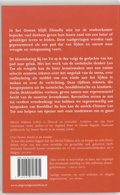 Achterkant van Bij Lao Tsé op de thee