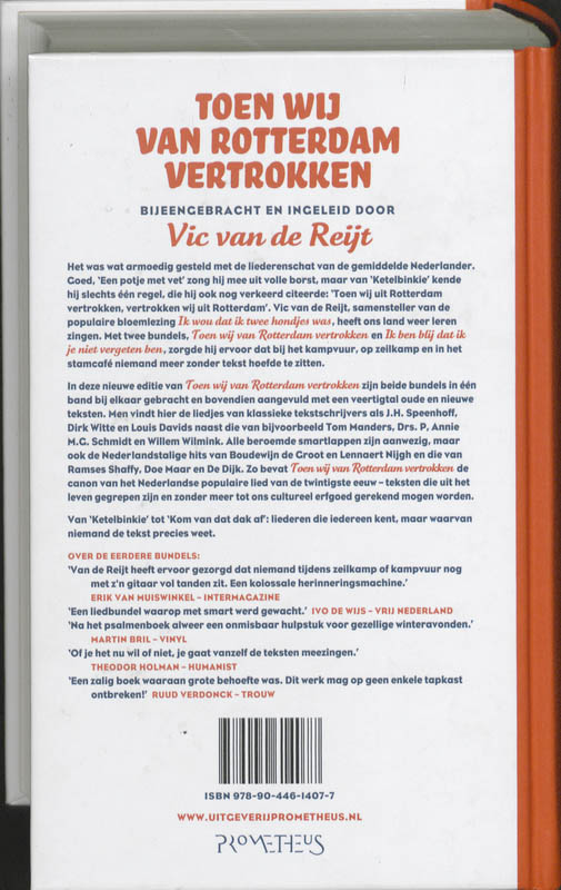 Achterkant van Toen wij van Rotterdam vertrokken