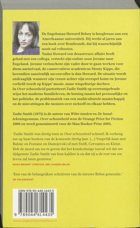 Achterkant van Over schoonheid